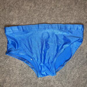 Men’s Vintage Blue Activewear Swim Brief – Size Mediun (7/10)